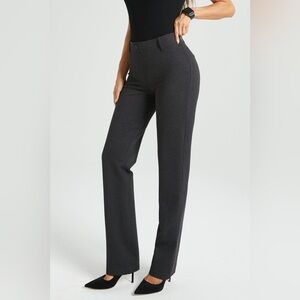 Betabrand Charcoal Slip On Yoga Pants